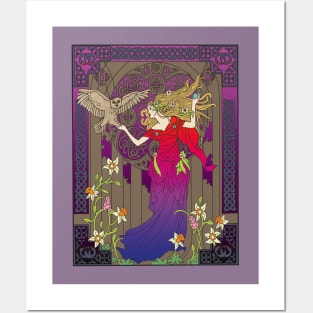 Celtic Woman (red/purple) Posters and Art